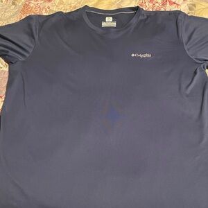 Columbia Men's Blue/Gray Short Sleeve Tee Sweat Activated Cooling 2XL